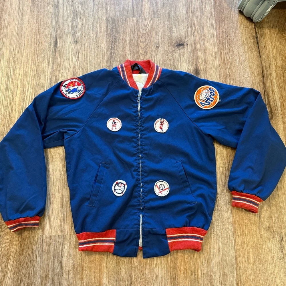 Vintage Sears Baseball Jacket Varsity Major Leave MLB Astros Houston Youth 16